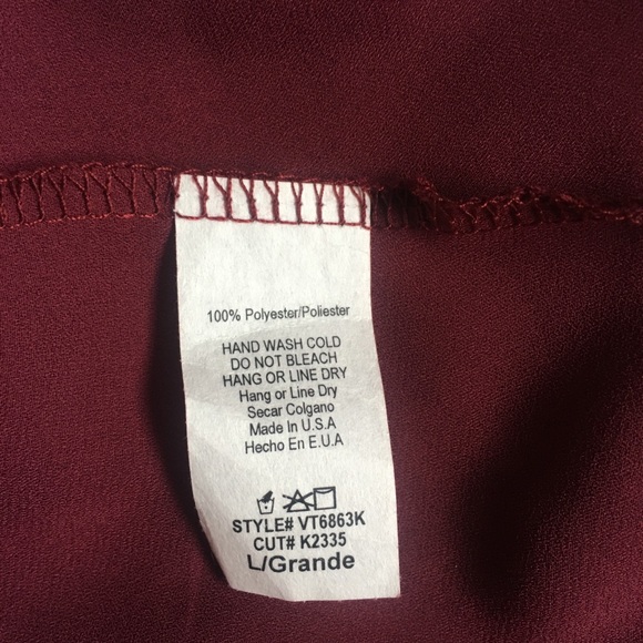 NWT Pink Blush Wine Color Long Sleeve - Picture 5 of 6